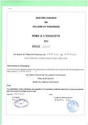 Asa Des Canaux Mise à L'enquête Du Rôle 2025 Page 0001