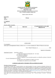 Formulaire Primaire Collégiens Lycéens Page 0001